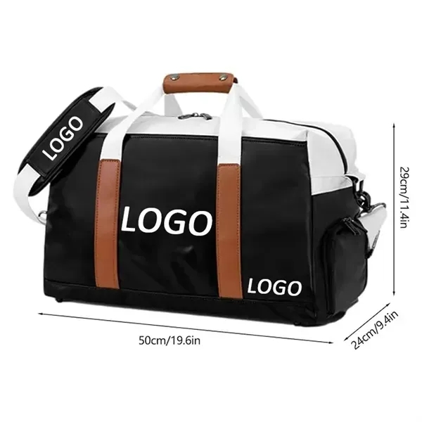 Pu Leather Sports Gym Duffle - Pu Leather Sports Gym Duffle - Image 1 of 2
