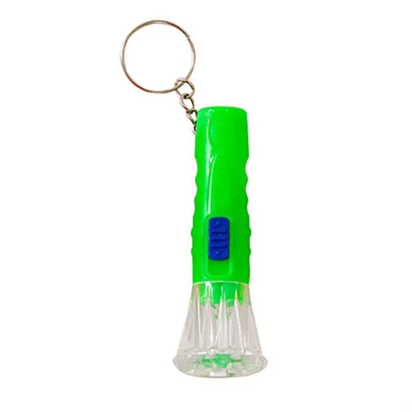 Mini Plastic LED Flashlight Keychain for Emergencies - Mini Plastic LED Flashlight Keychain for Emergencies - Image 3 of 7