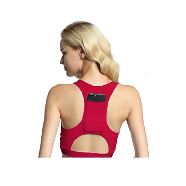 Performance Sports Bra With Hidden Back Pocket - Performance Sports Bra With Hidden Back Pocket - Image 2 of 6