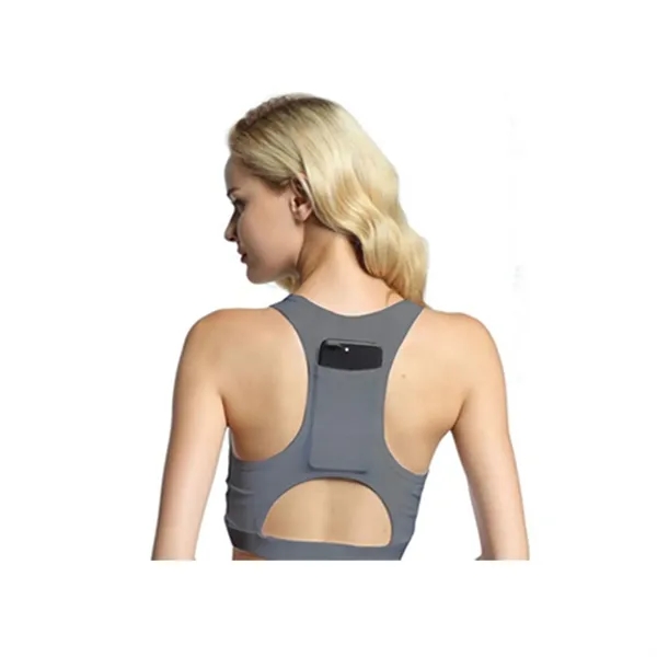 Performance Sports Bra With Hidden Back Pocket - Performance Sports Bra With Hidden Back Pocket - Image 3 of 6
