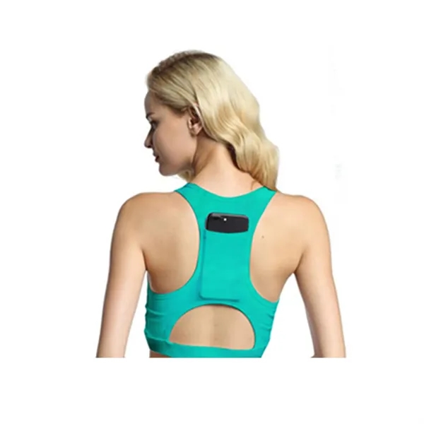 Performance Sports Bra With Hidden Back Pocket - Performance Sports Bra With Hidden Back Pocket - Image 4 of 6