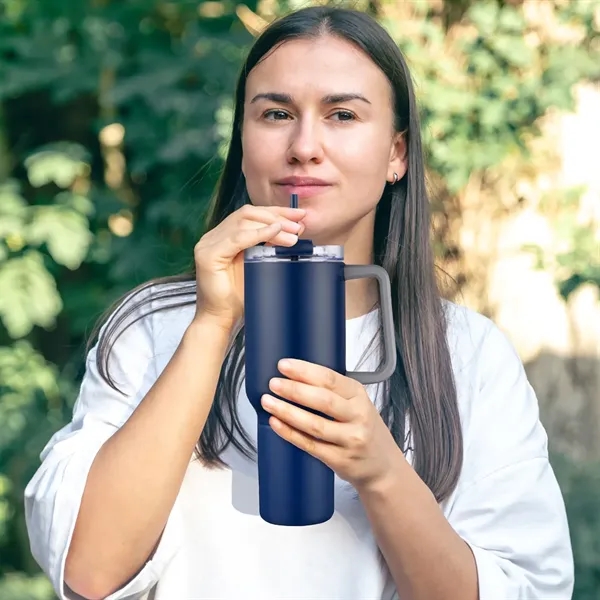 Bernard Two-in-One 21 oz Stainless Steel Travel Mug and Beve - Bernard Two-in-One 21 oz Stainless Steel Travel Mug and Beve - Image 7 of 42