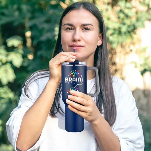 Bernard Two-in-One 21 oz Stainless Steel Travel Mug and Beve - Bernard Two-in-One 21 oz Stainless Steel Travel Mug and Beve - Image 9 of 42