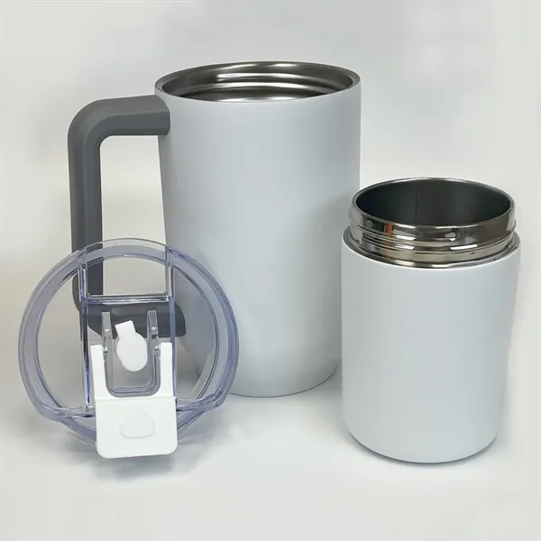 Bernard Two-in-One 21 oz Stainless Steel Travel Mug and Beve - Bernard Two-in-One 21 oz Stainless Steel Travel Mug and Beve - Image 11 of 42