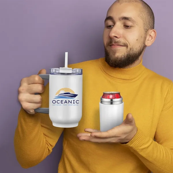 Bernard Two-in-One 21 oz Stainless Steel Travel Mug and Beve - Bernard Two-in-One 21 oz Stainless Steel Travel Mug and Beve - Image 15 of 42