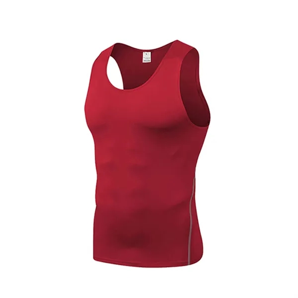Men's Athletic Dry-Fit Gym Tank - Men's Athletic Dry-Fit Gym Tank - Image 2 of 7