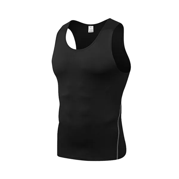 Men's Athletic Dry-Fit Gym Tank - Men's Athletic Dry-Fit Gym Tank - Image 5 of 7