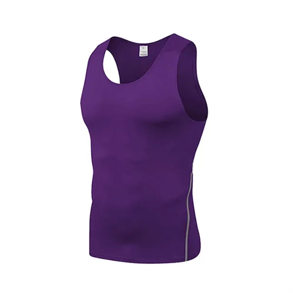 Men's Athletic Dry-Fit Gym Tank - Men's Athletic Dry-Fit Gym Tank - Image 7 of 7