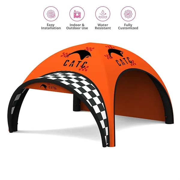 Inflatable Dome Tent with Awning & Banner & Back Wall - Inflatable Dome Tent with Awning & Banner & Back Wall - Image 0 of 5