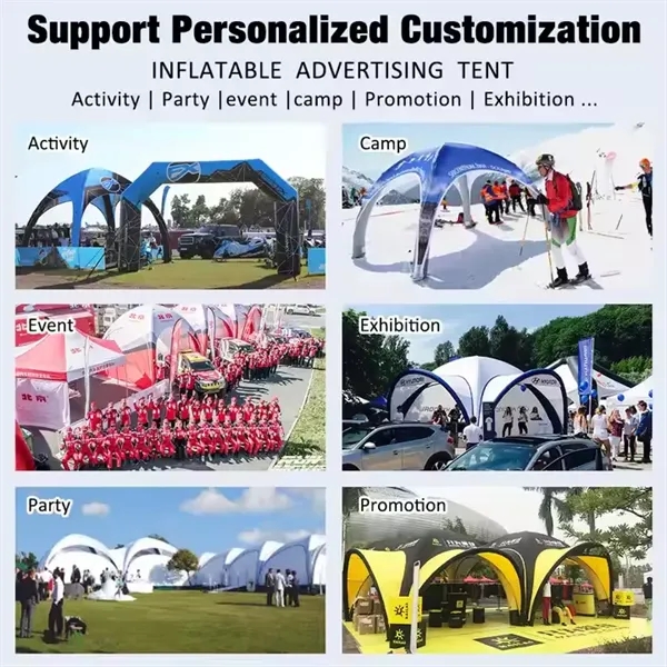 Inflatable Dome Tent with Awning & Banner & Back Wall - Inflatable Dome Tent with Awning & Banner & Back Wall - Image 3 of 5