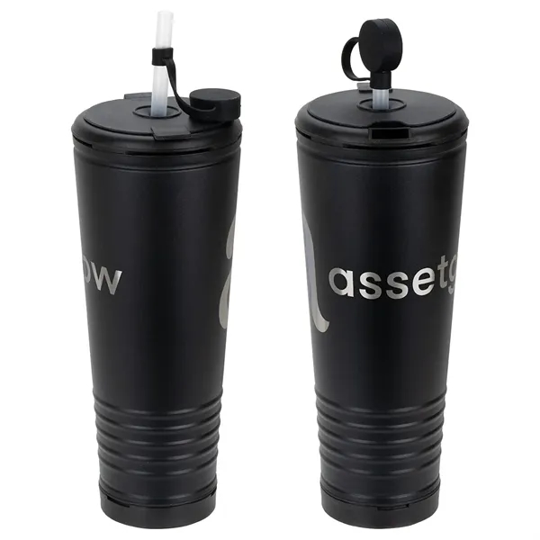 Klaxon 23 oz Stainless Steel/Polypropylene Tumbler with Buil