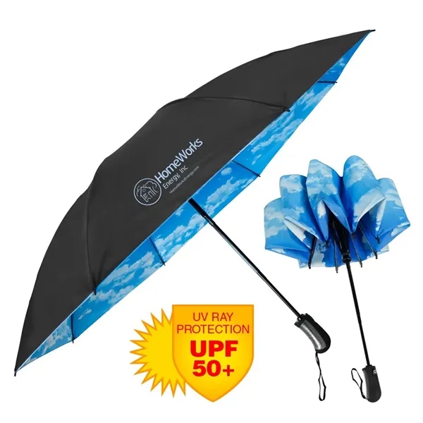 The SkyView Inverted Folding Umbrella - Auto-Open/Auto-Close - The SkyView Inverted Folding Umbrella - Auto-Open/Auto-Close - Image 0 of 4