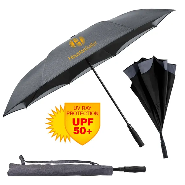 Heather Inversa Inverted Umbrella - Auto-Open/Reverse Close - Heather Inversa Inverted Umbrella - Auto-Open/Reverse Close - Image 0 of 4