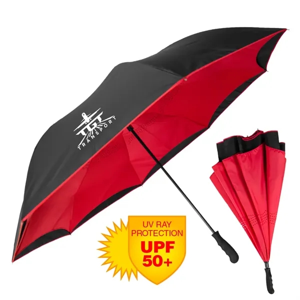 The Grand Inversa Inverted Umbrella - 58" Arc, Reverse Close - The Grand Inversa Inverted Umbrella - 58" Arc, Reverse Close - Image 0 of 4