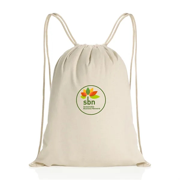 Impact AWARE™ Recycled Cotton Drawstring Backpack 145g - Impact AWARE™ Recycled Cotton Drawstring Backpack 145g - Image 2 of 7