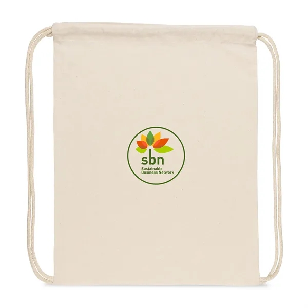 Impact AWARE™ Recycled Cotton Drawstring Backpack 145g - Impact AWARE™ Recycled Cotton Drawstring Backpack 145g - Image 3 of 7