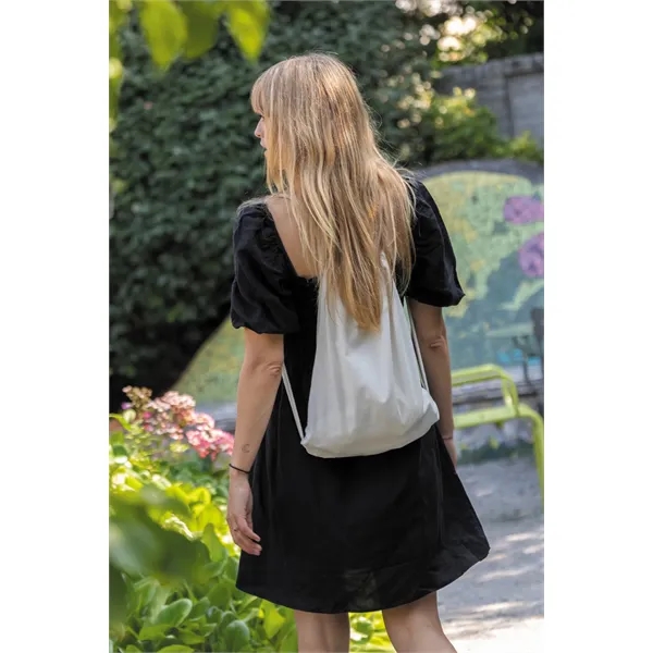 Impact AWARE™ Recycled Cotton Drawstring Backpack 145g - Impact AWARE™ Recycled Cotton Drawstring Backpack 145g - Image 4 of 7
