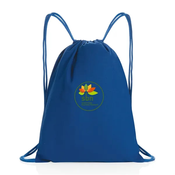 Impact AWARE™ Recycled Cotton Drawstring Backpack 145g - Impact AWARE™ Recycled Cotton Drawstring Backpack 145g - Image 6 of 7