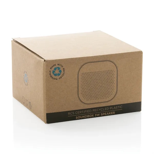 RCS Recycled Plastic Soundbox 3W Speaker - RCS Recycled Plastic Soundbox 3W Speaker - Image 4 of 6
