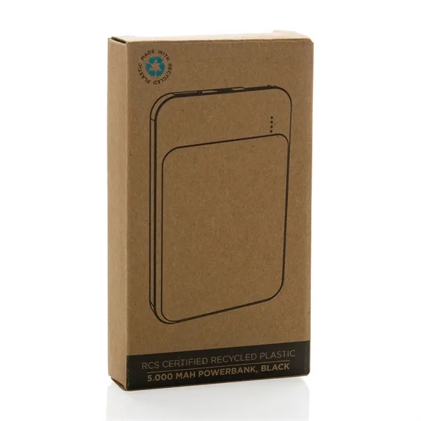 RCS Recycled Plastic 5.000 mAh Powerbank - RCS Recycled Plastic 5.000 mAh Powerbank - Image 4 of 4