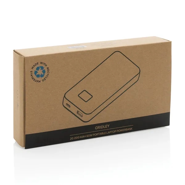 Gridley RCS rPlastic 20000 65W Laptop Powerbank - Gridley RCS rPlastic 20000 65W Laptop Powerbank - Image 5 of 7