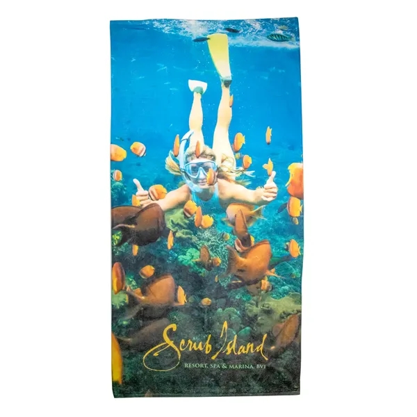 Premium Dye Sublimated Beach Towel - Premium Dye Sublimated Beach Towel - Image 0 of 1
