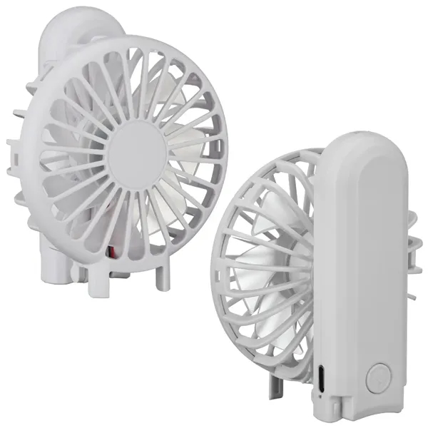 Handheld Rechargeable Folding Mini USB Fan - Handheld Rechargeable Folding Mini USB Fan - Image 3 of 5