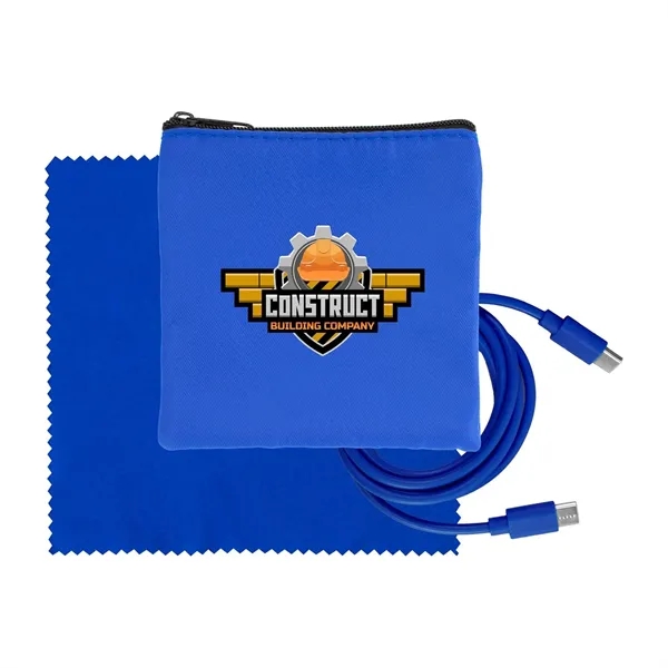 Colorful RPET C to C Cable & Cloth Set - Colorful RPET C to C Cable & Cloth Set - Image 3 of 18