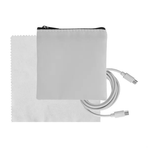 Colorful RPET C to C Cable & Cloth Set - Colorful RPET C to C Cable & Cloth Set - Image 7 of 18