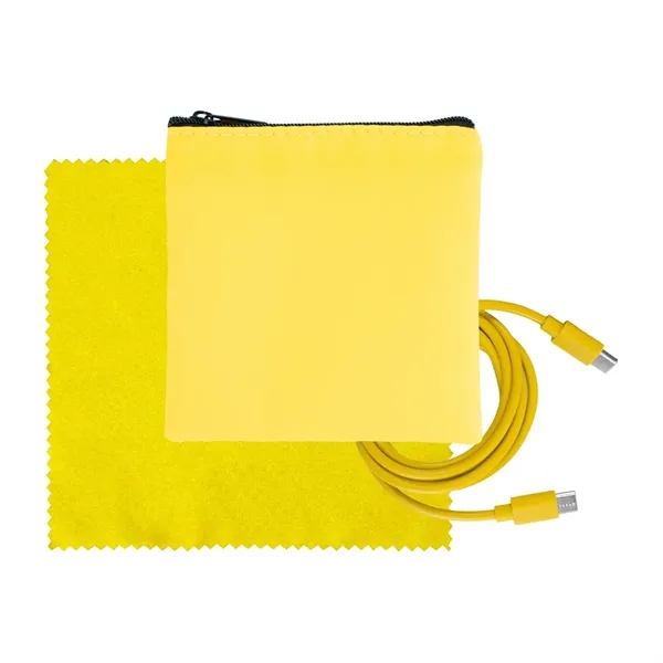 Colorful RPET C to C Cable & Cloth Set - Colorful RPET C to C Cable & Cloth Set - Image 17 of 18