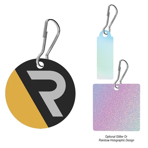 Acrylic Zipper Pull - Custom Shape 3" - Acrylic Zipper Pull - Custom Shape 3" - Image 2 of 3
