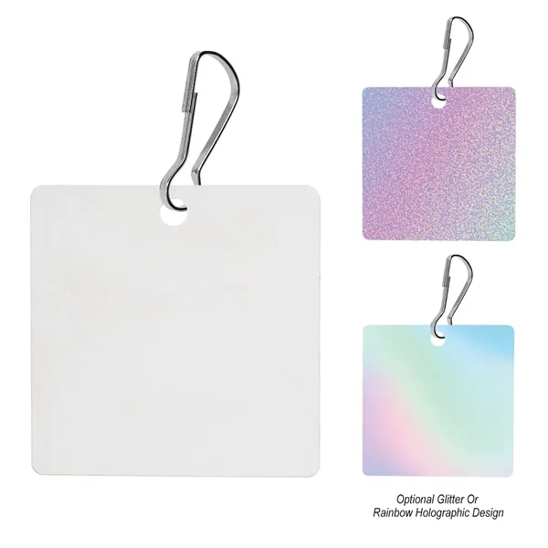 Acrylic Zipper Pull - Square - Acrylic Zipper Pull - Square - Image 2 of 2