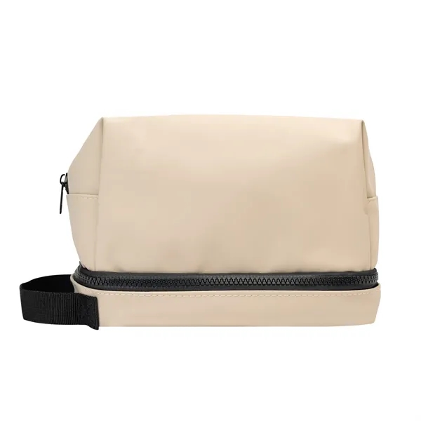 Hudson Recycled Leatherette Cosmetic Bag - Hudson Recycled Leatherette Cosmetic Bag - Image 3 of 6