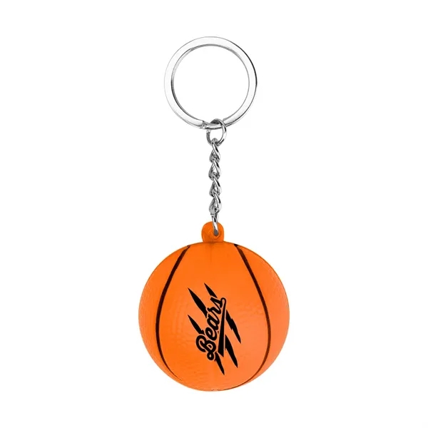 Basketball Stress Reliever Keychain - Basketball Stress Reliever Keychain - Image 1 of 1
