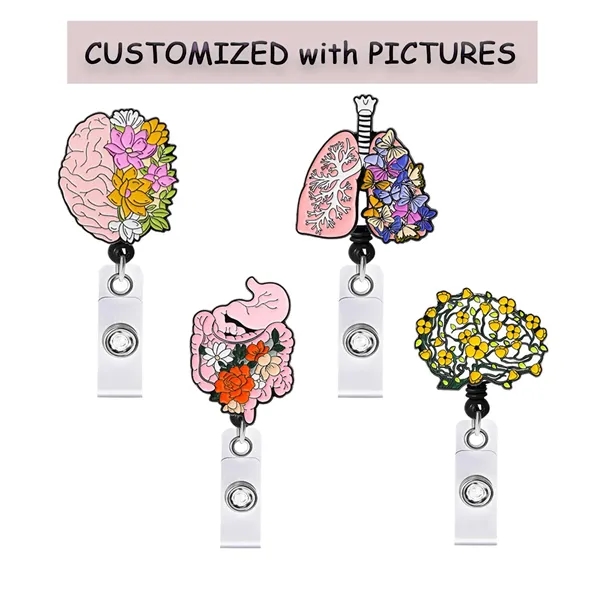 Customized Metal Acrylic Clip Badge Scroll - Customized Metal Acrylic Clip Badge Scroll - Image 0 of 5