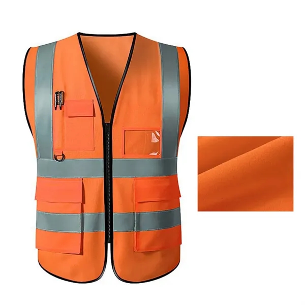 High-Visibility Reflective Safety Vest with Multi Pockets - High-Visibility Reflective Safety Vest with Multi Pockets - Image 3 of 4