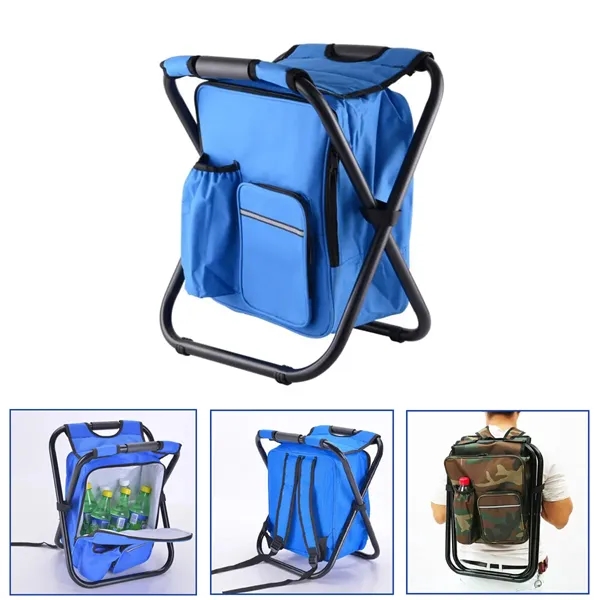 Outdoor Foldable Stool Chair with Cooler Bag  2 in 1 - Outdoor Foldable Stool Chair with Cooler Bag  2 in 1 - Image 3 of 10