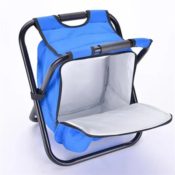 Outdoor Foldable Stool Chair with Cooler Bag  2 in 1 - Outdoor Foldable Stool Chair with Cooler Bag  2 in 1 - Image 4 of 10