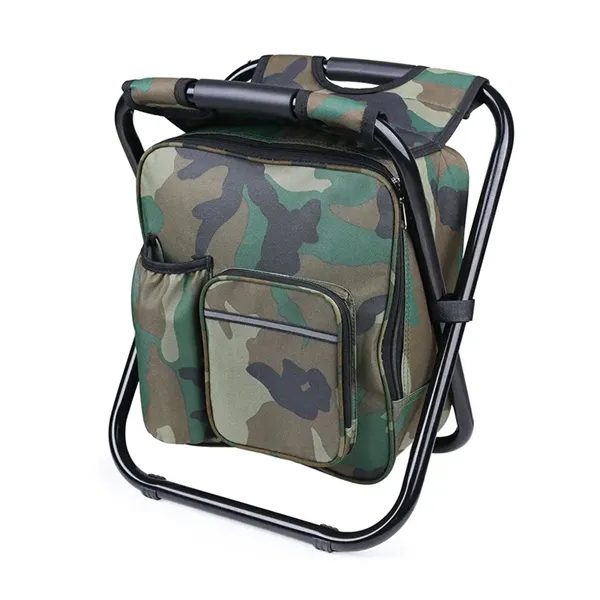 Outdoor Foldable Stool Chair with Cooler Bag  2 in 1 - Outdoor Foldable Stool Chair with Cooler Bag  2 in 1 - Image 8 of 10