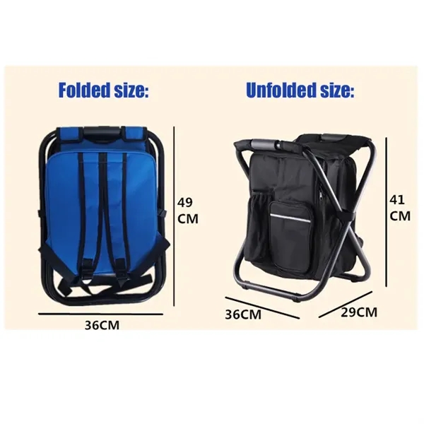 Outdoor Foldable Stool Chair with Cooler Bag  2 in 1 - Outdoor Foldable Stool Chair with Cooler Bag  2 in 1 - Image 10 of 10