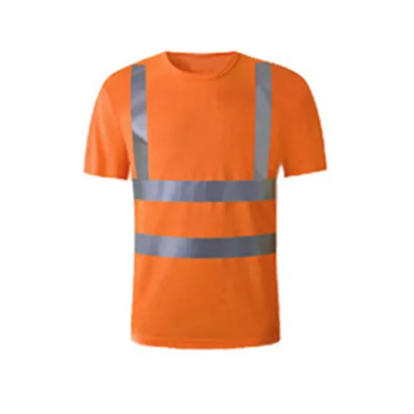 Reflective Workwear Crew Neck Tee - Reflective Workwear Crew Neck Tee - Image 1 of 8