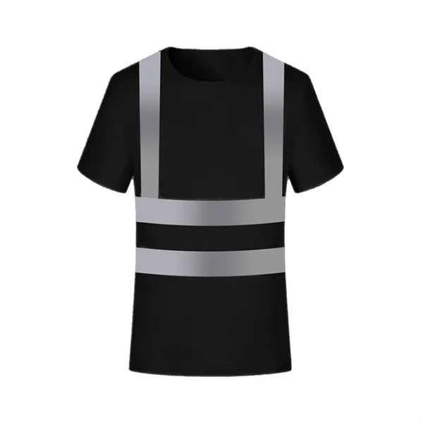 Reflective Workwear Crew Neck Tee - Reflective Workwear Crew Neck Tee - Image 7 of 8