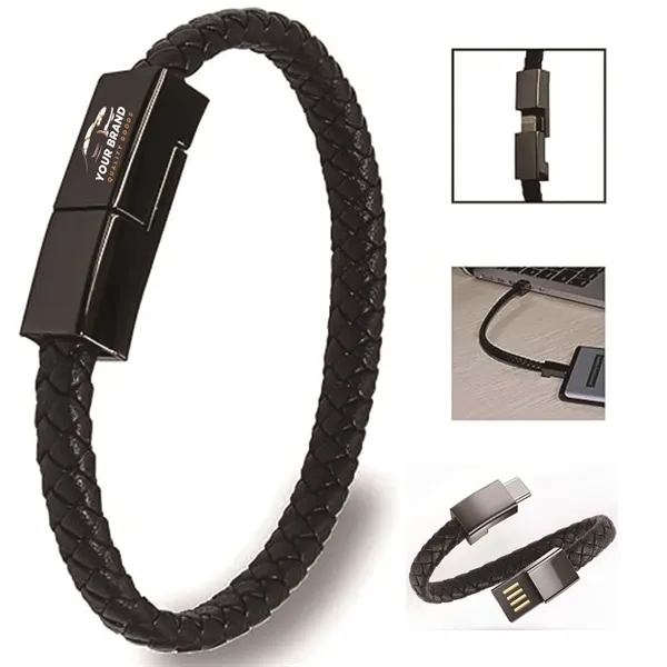 USB Charging Bracelet W/ Alloy Magnetic Clasp - USB Charging Bracelet W/ Alloy Magnetic Clasp - Image 0 of 6