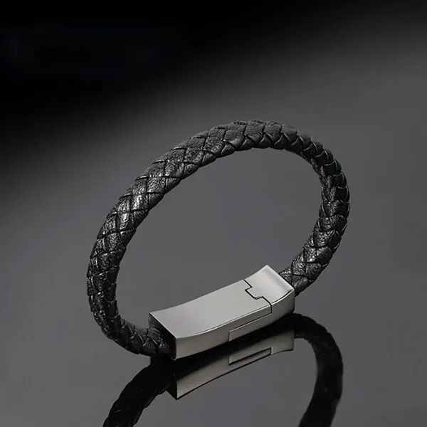 USB Charging Bracelet W/ Alloy Magnetic Clasp - USB Charging Bracelet W/ Alloy Magnetic Clasp - Image 3 of 6