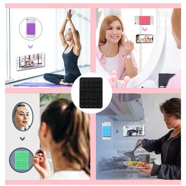 Suction Cup, Silicone Mobile Phone Holder - Suction Cup, Silicone Mobile Phone Holder - Image 6 of 6