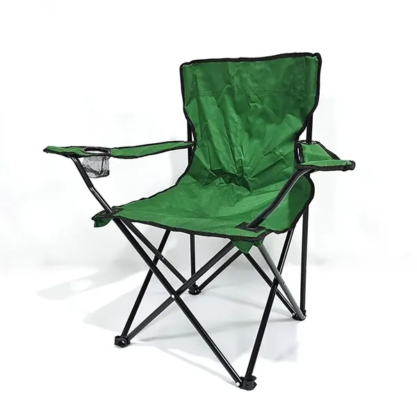 Folding Camping Chair W/ Cup Holder and Armrests - Folding Camping Chair W/ Cup Holder and Armrests - Image 1 of 4
