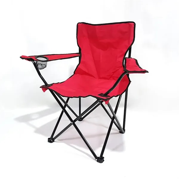 Folding Camping Chair W/ Cup Holder and Armrests - Folding Camping Chair W/ Cup Holder and Armrests - Image 2 of 4