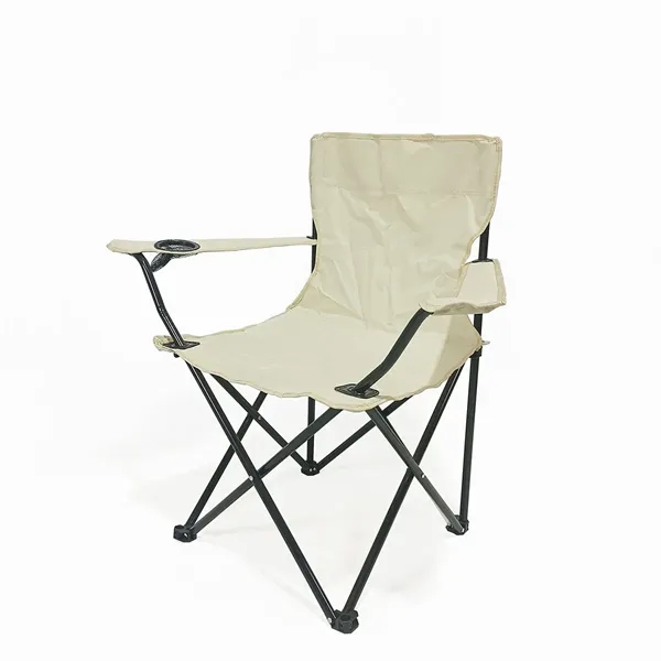 Folding Camping Chair W/ Cup Holder and Armrests - Folding Camping Chair W/ Cup Holder and Armrests - Image 3 of 4