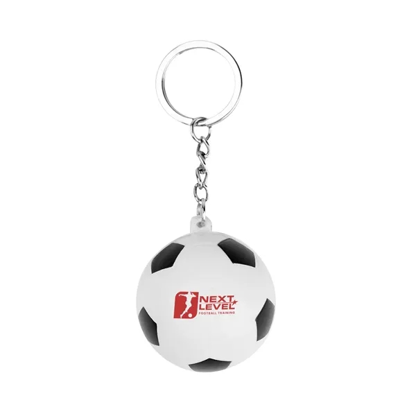 Custom Soccer Ball Stress Reliever Keychain