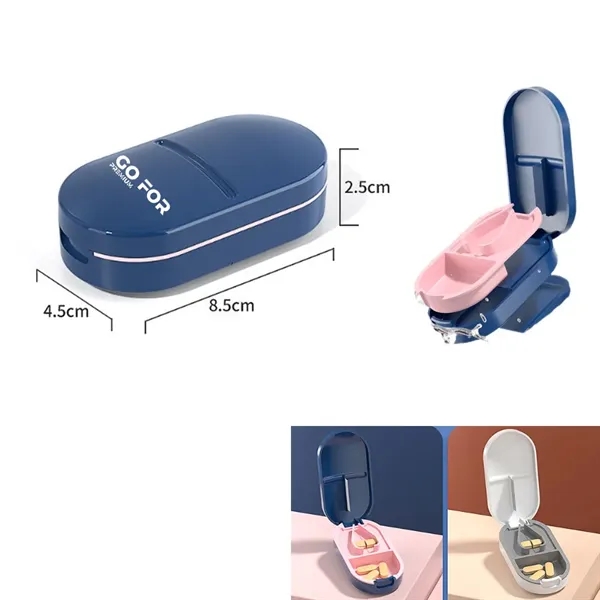 Mini Pill Cutter with Hidden Storage - Mini Pill Cutter with Hidden Storage - Image 0 of 1